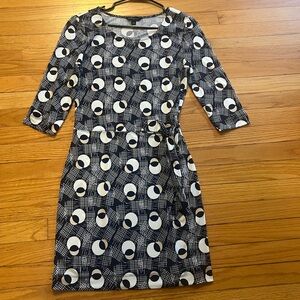 Banana Republic Black Sheath Dress with Crew Neck